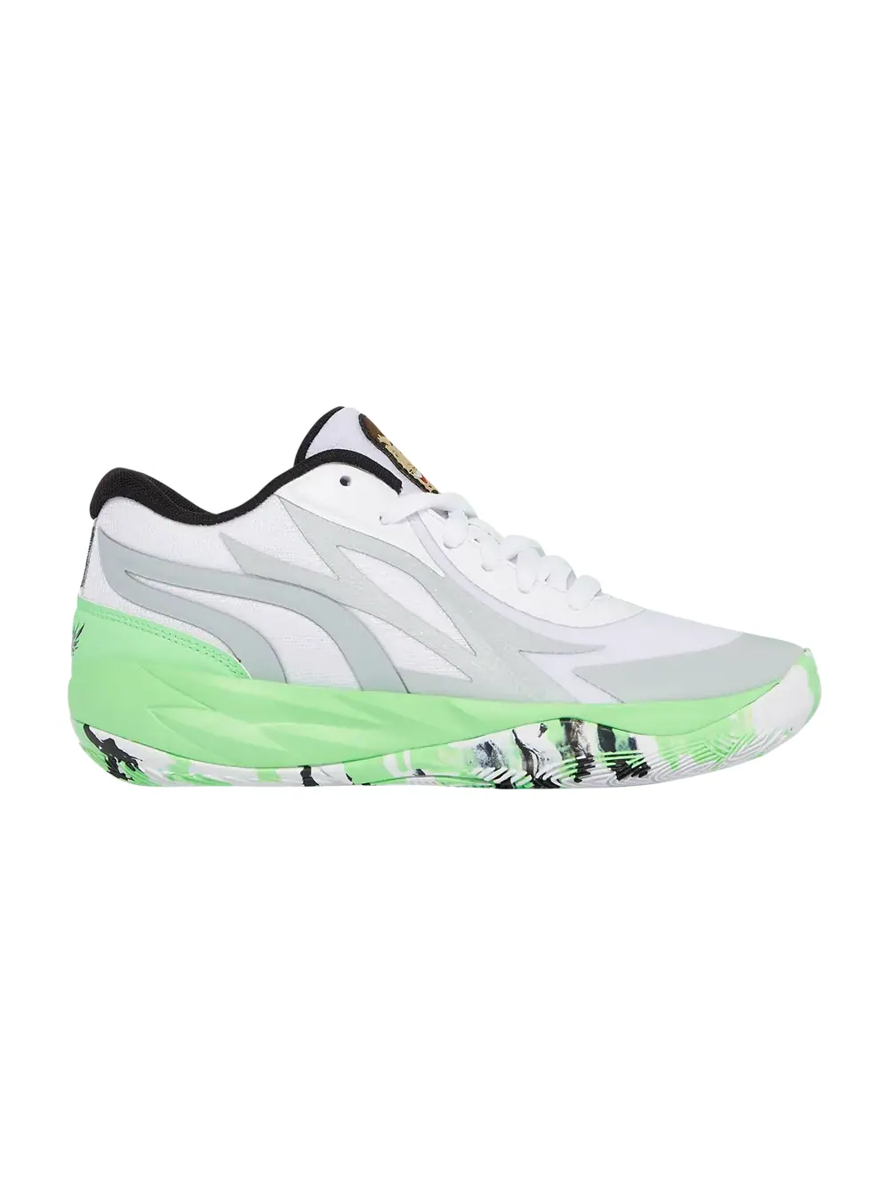 Кроссовки MB.02 Lo Jr Puma — изображение 1 из 1, зеленый/белый