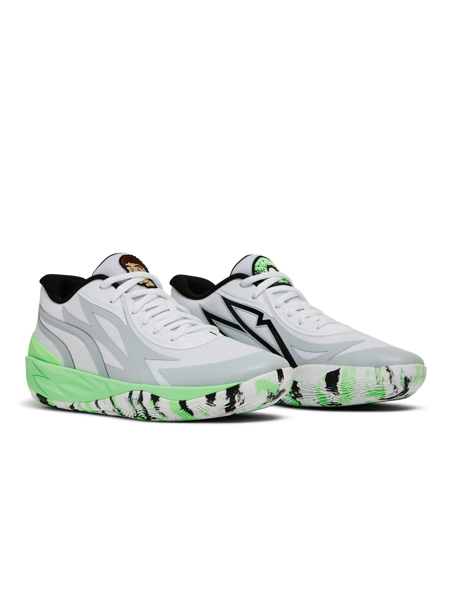Кроссовки MB.02 Lo Puma — изображение 8 из 8, зеленый/белый