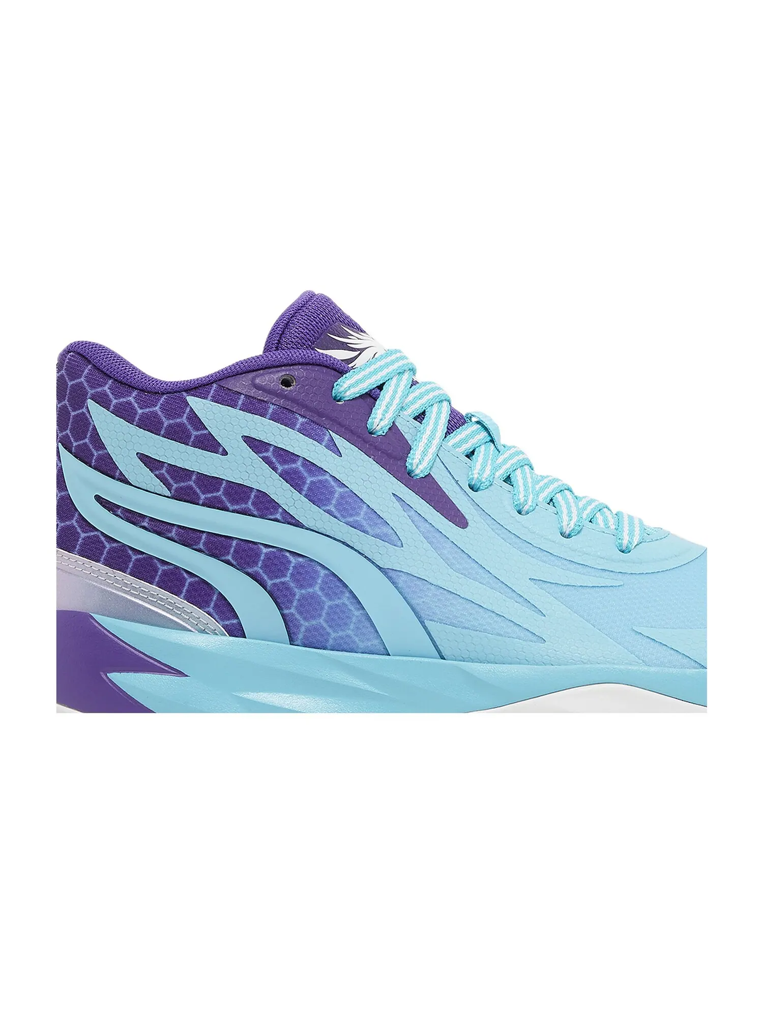Кроссовки MB.02 Big Kid Puma — изображение 2 из 8, фиолетовый/белый