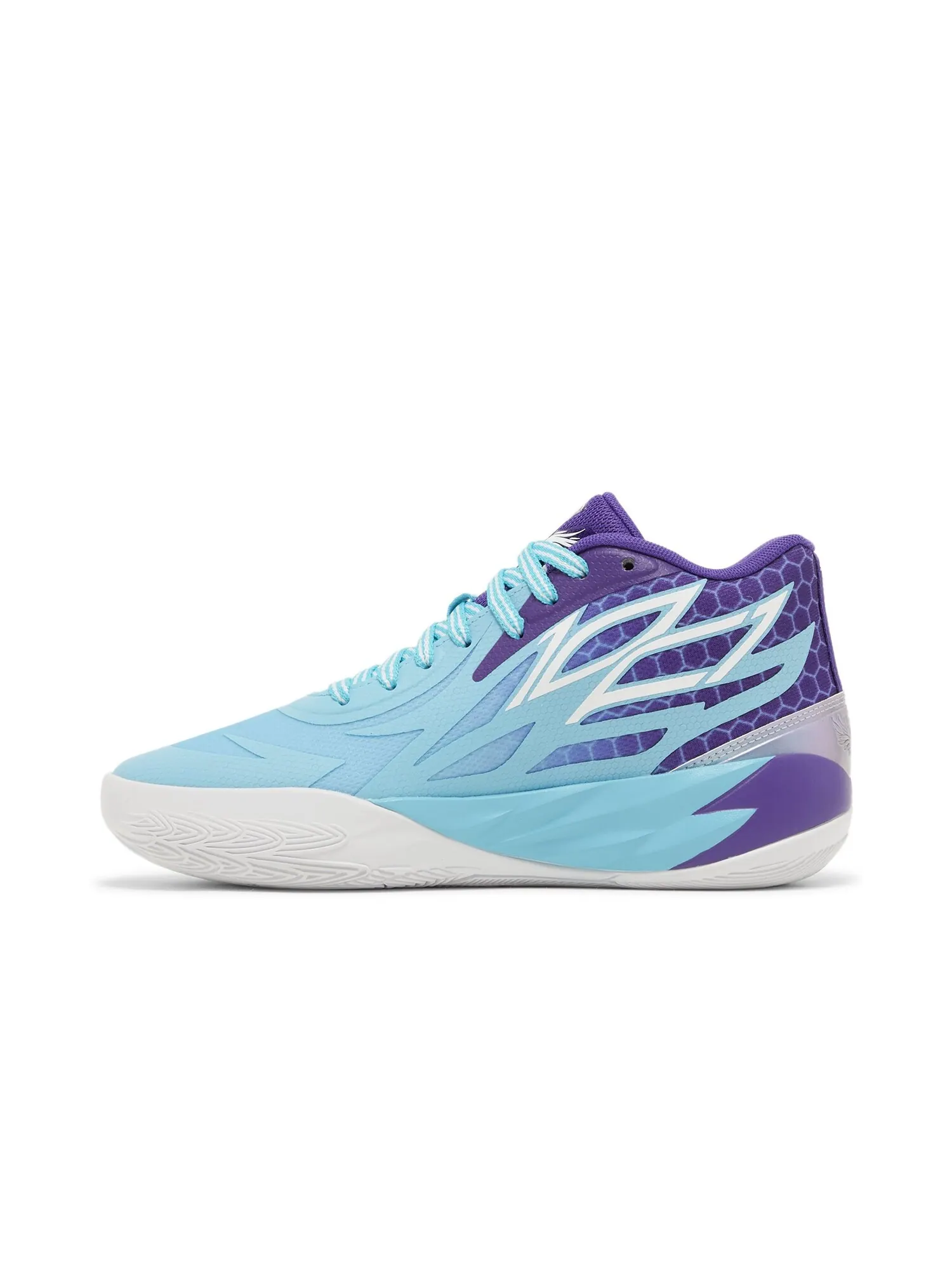 Кроссовки MB.02 Big Kid Puma — изображение 3 из 8, фиолетовый/белый