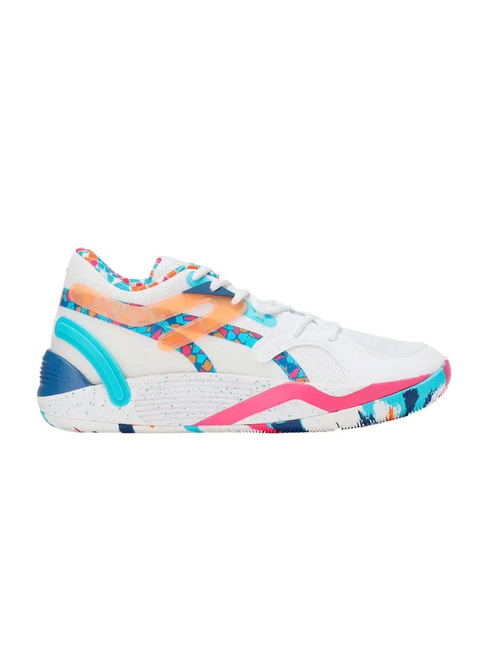 Кроссовки TRC Blaze Court Puma — изображение 1 из 1, белый/розовый