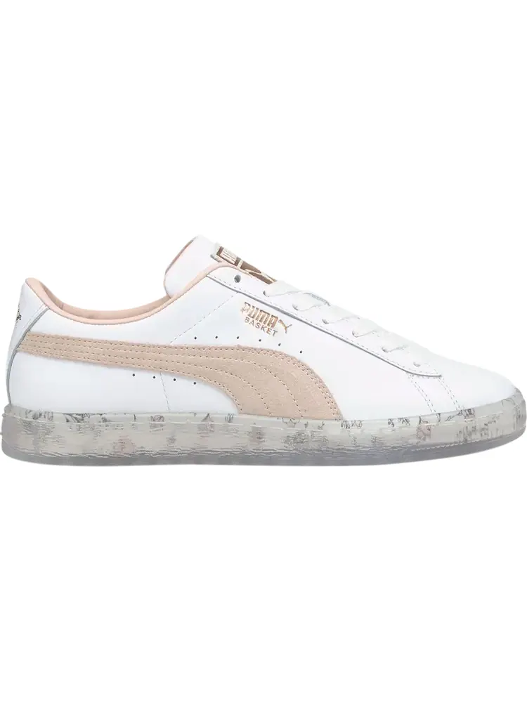 Кроссовки Puma Wmns Basket In Bloom - Cloud Pink — изображение 1 из 1, белый