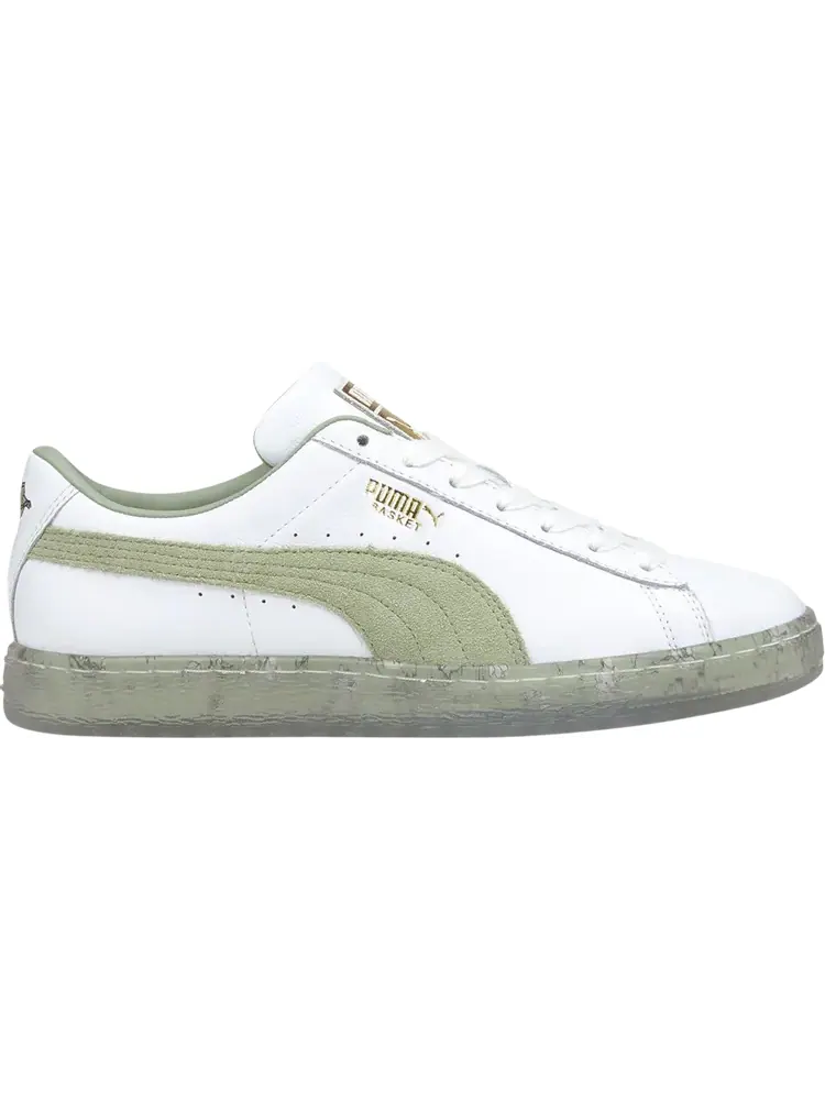 Кроссовки Puma Wmns Basket In Bloom - Desert Sage — изображение 1 из 1, белый