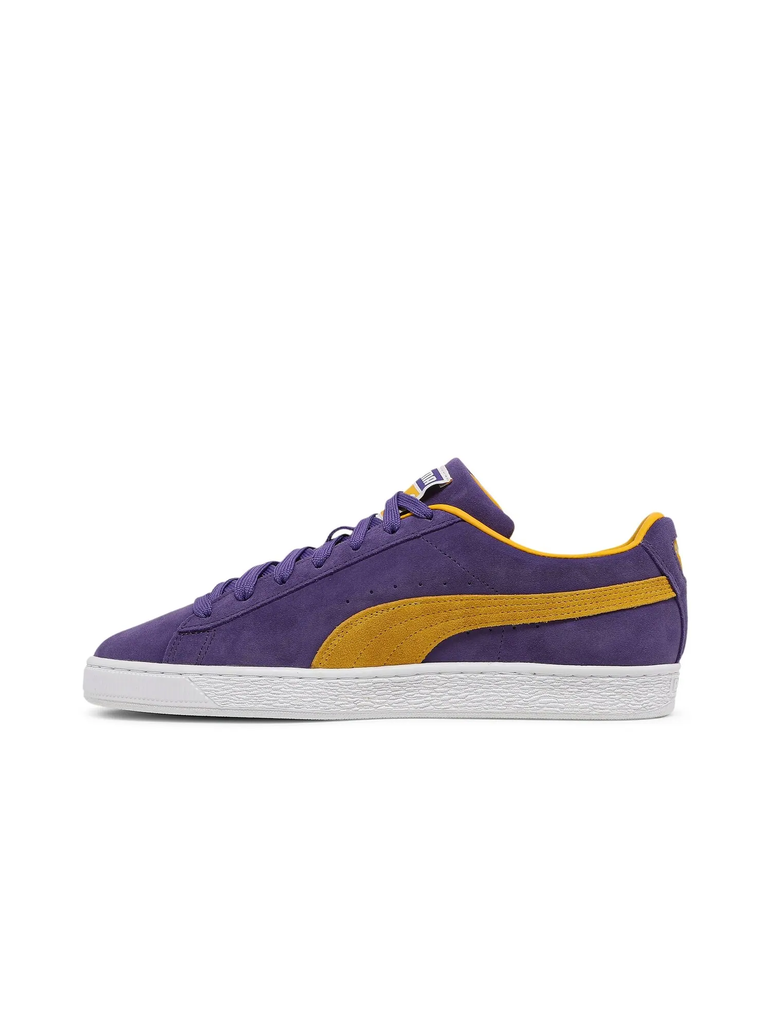 Кроссовки Suede Teams Puma — изображение 3 из 8, фиолетовый/желтый