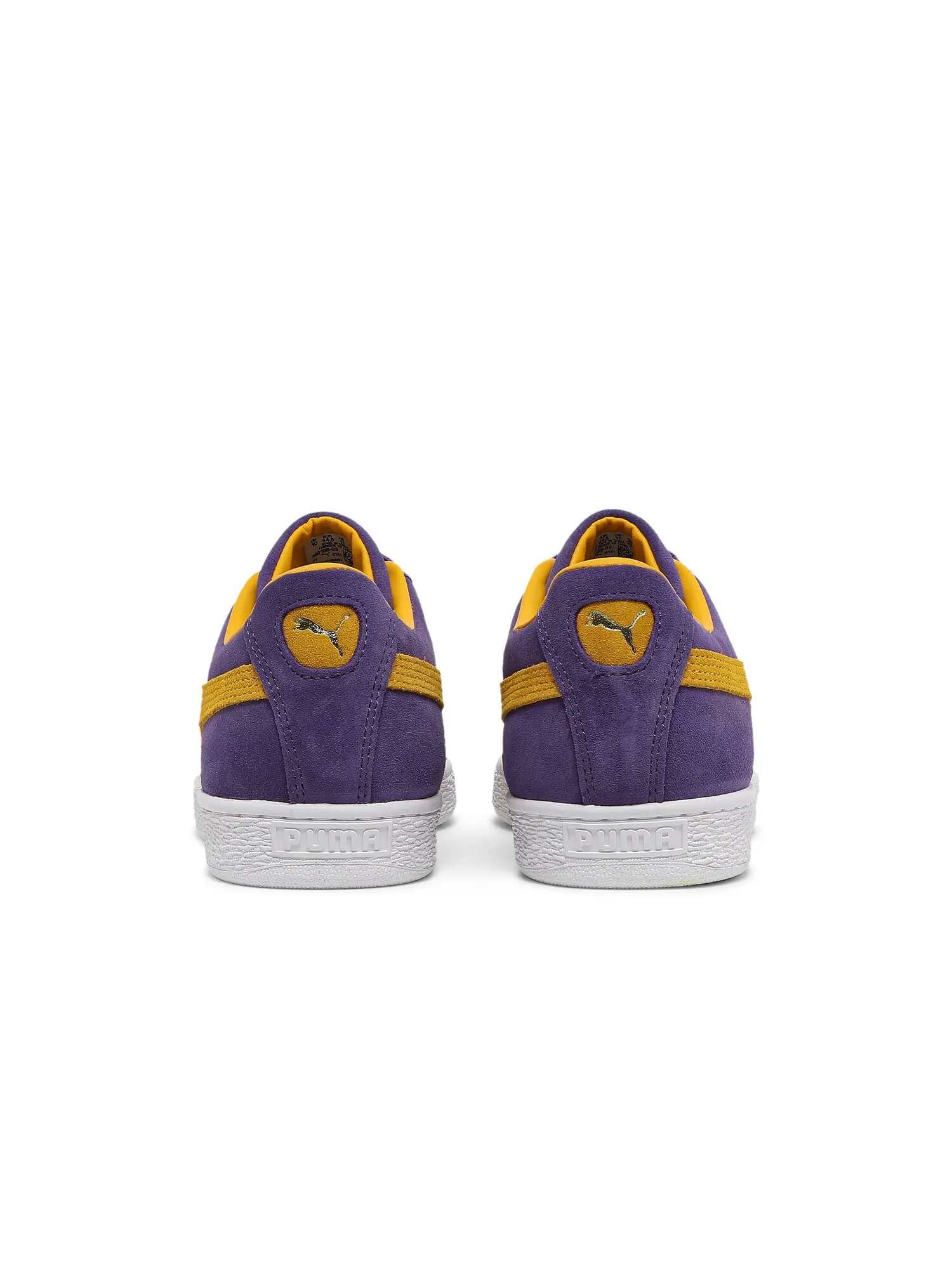 Кроссовки Suede Teams Puma — изображение 6 из 8, фиолетовый/желтый
