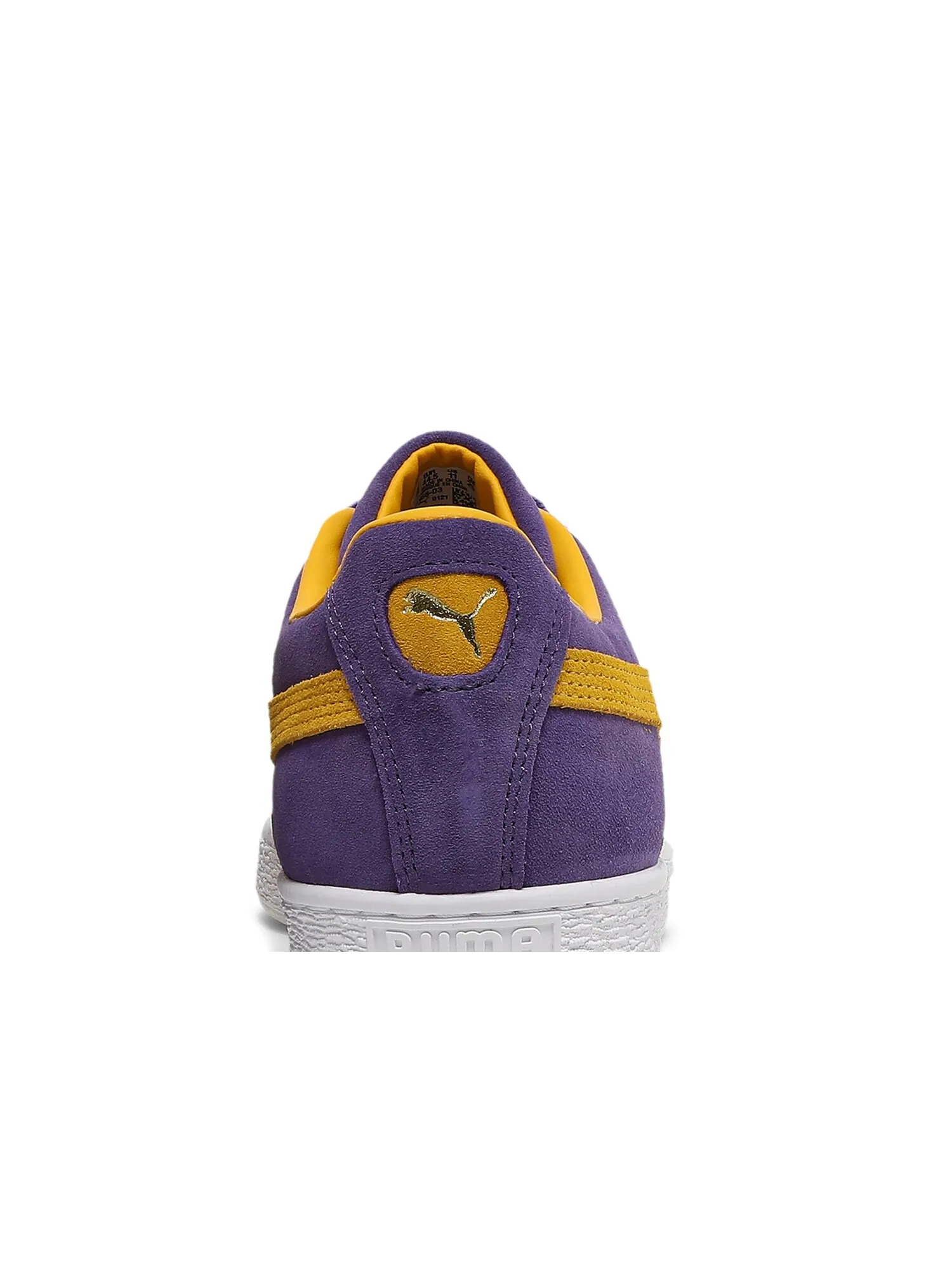 Кроссовки Suede Teams Puma — изображение 7 из 8, фиолетовый/желтый