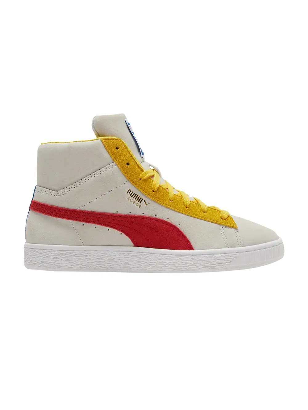Кроссовки Suede Mid 21 Puma — изображение 1 из 1, белый/красный