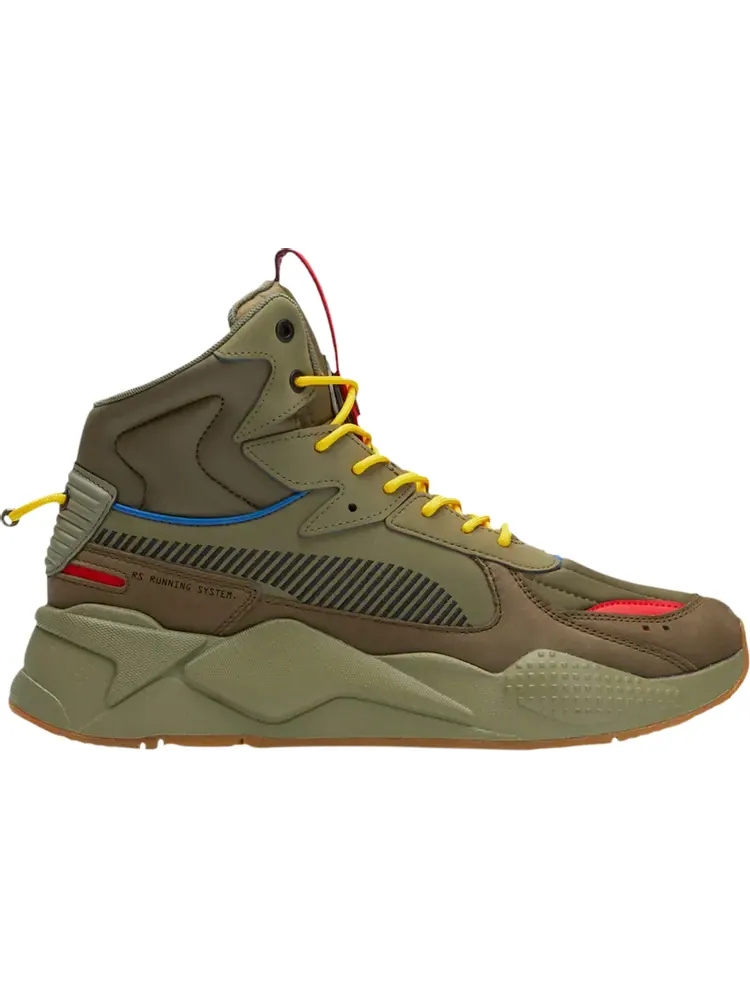 Кроссовки Puma RS-X Mid Militia Deep Lichen Green — изображение 1 из 1, зеленый