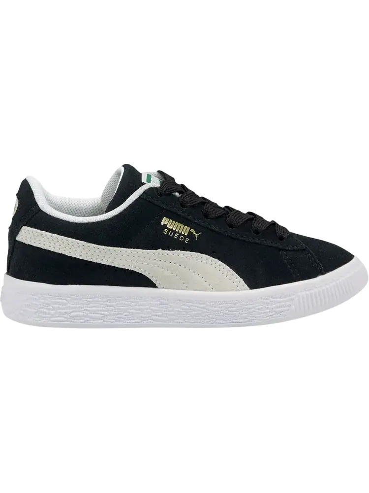 Кроссовки Puma Suede Classic 21 Jr Black White — изображение 1 из 1, черный