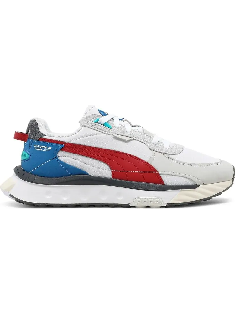 Кроссовки Puma Wild Rider Layers - White Urban Red — изображение 1 из 8, белый