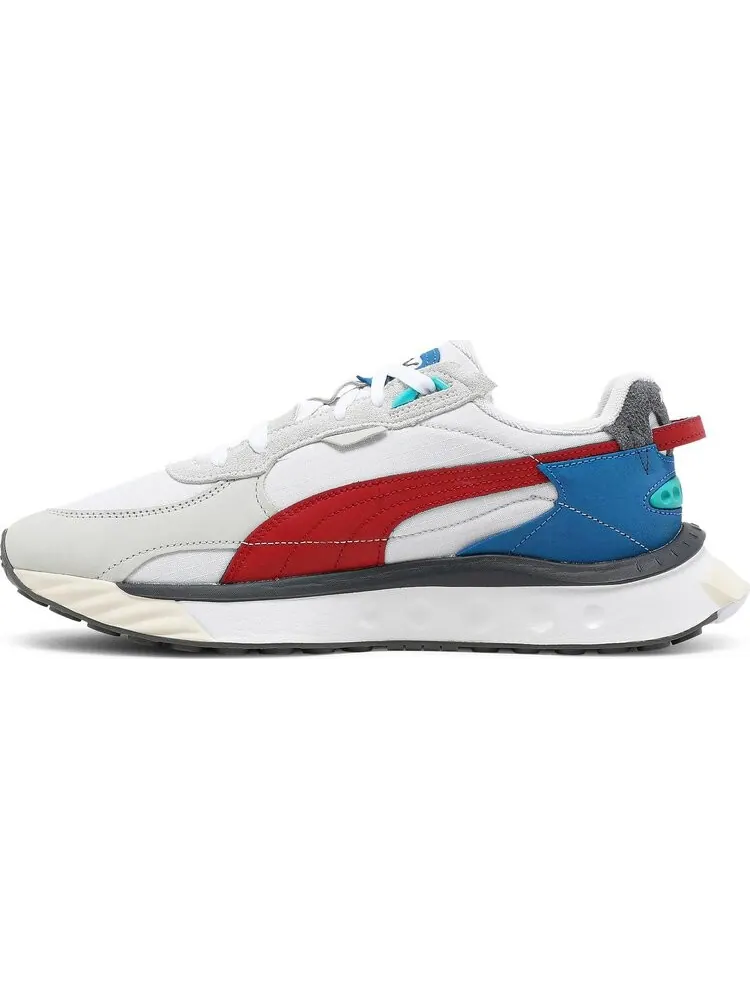 Кроссовки Puma Wild Rider Layers - White Urban Red — изображение 3 из 8, белый