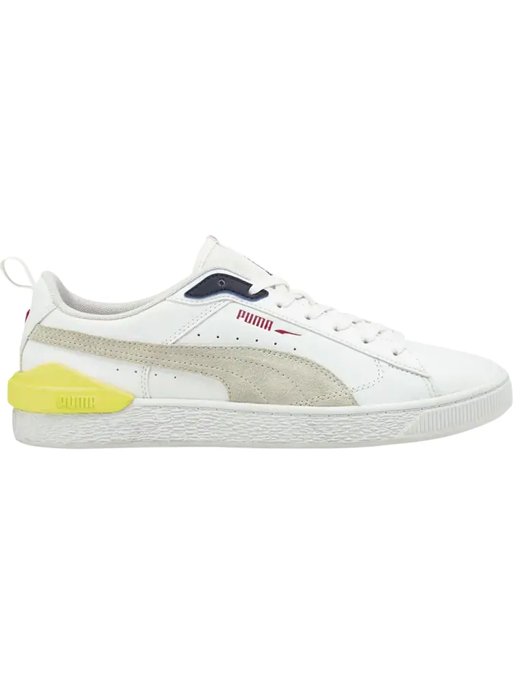 Кроссовки Puma Suede Bloc White Yellow Pear — изображение 1 из 1, белый