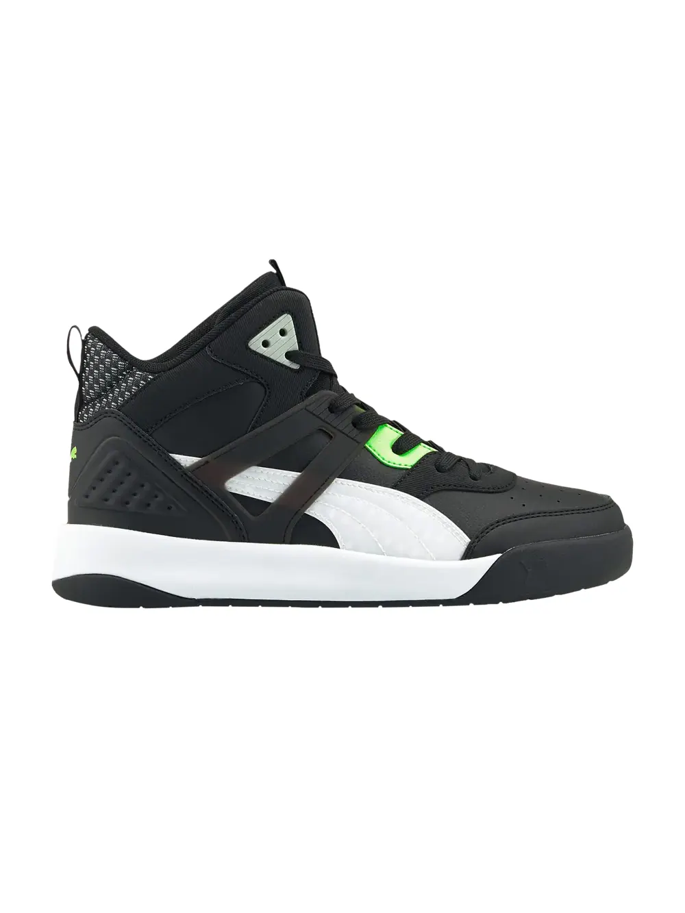 Кроссовки Backcourt Mid Puma — изображение 1 из 1, черный/белый/зеленый