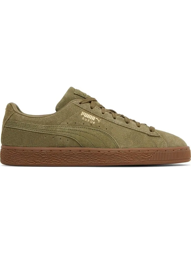 Кроссовки Puma Suede Burnt Olive Gum — изображение 1 из 8, зеленый