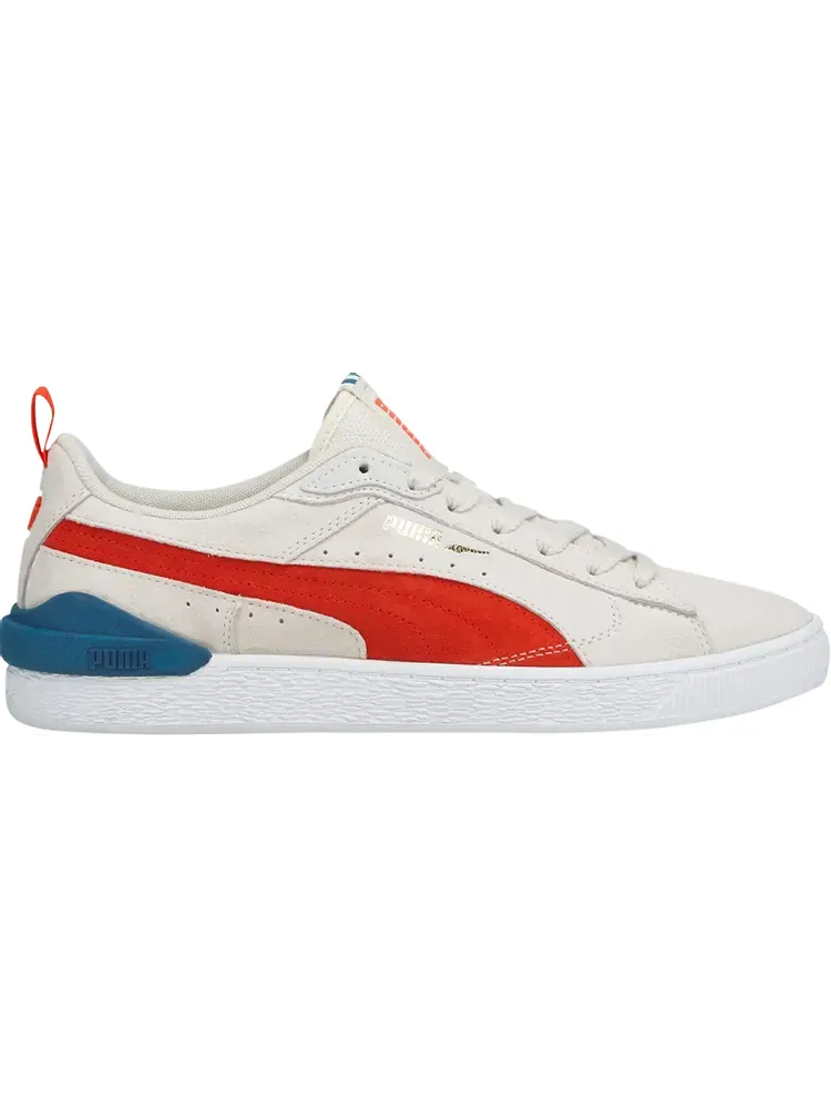 Кроссовки Puma Suede Bloc Pristine Cherry Tomato — изображение 1 из 1, бежевый