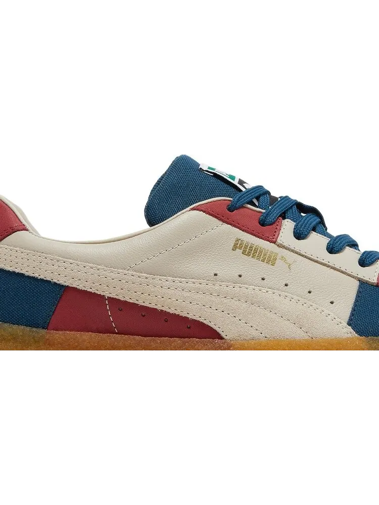 Кроссовки Puma Suede Crepe Patch - Peyote Blue Red — изображение 2 из 8, бежевый