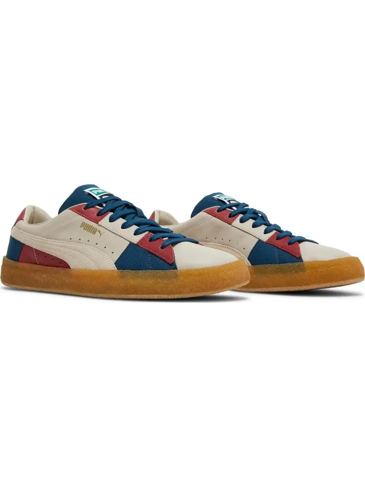 Кроссовки Puma Suede Crepe Patch - Peyote Blue Red — изображение 8 из 8, бежевый