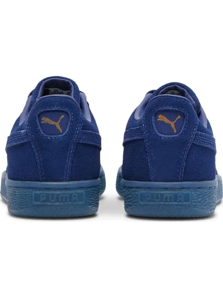 Кроссовки Puma Suede Classic Jr Mono Gold - Elektro Blue — изображение 6 из 8, синий