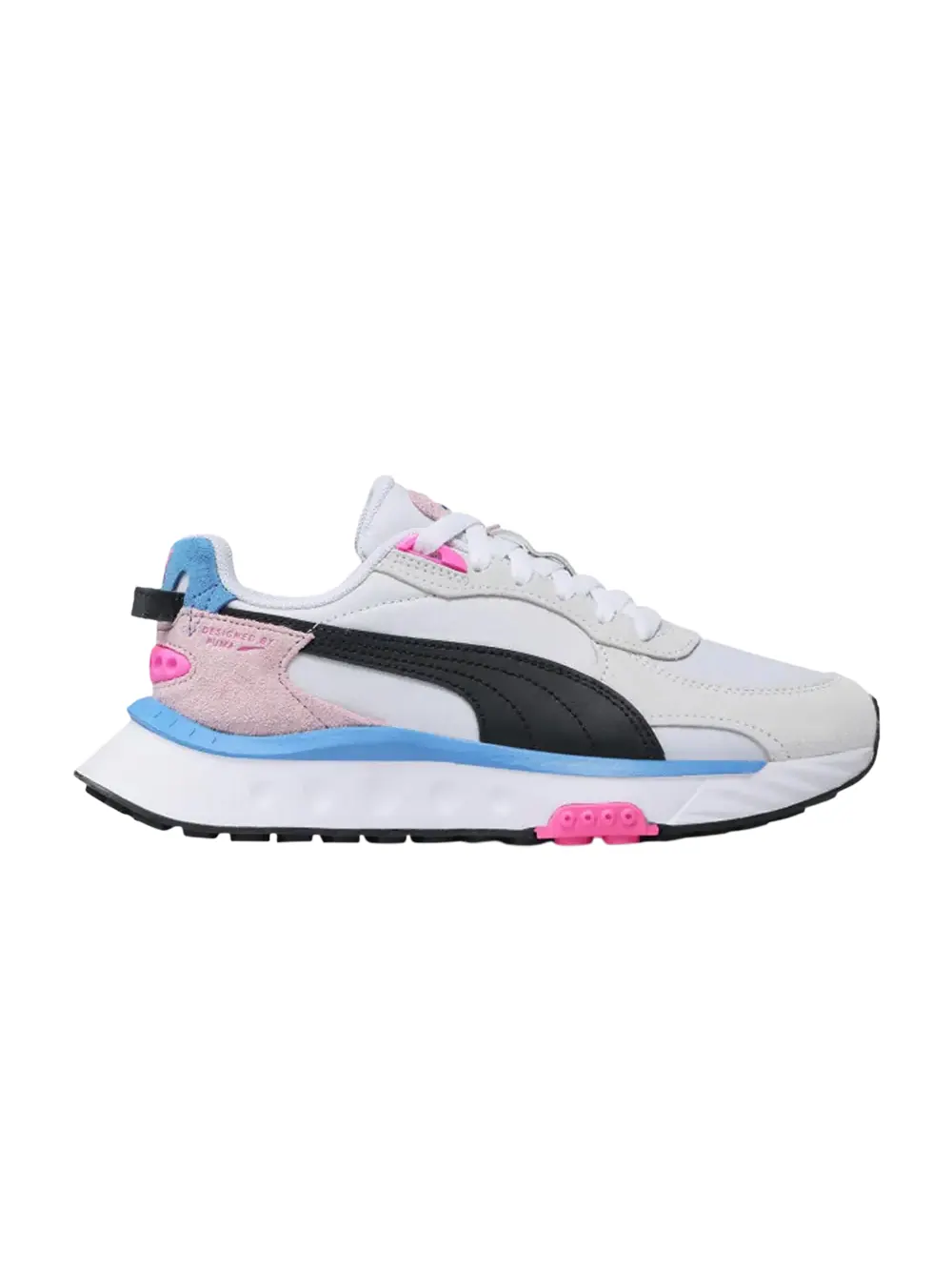Кроссовки Wild Rider - White Pink Lady' Puma — изображение 1 из 1, белый/розовый