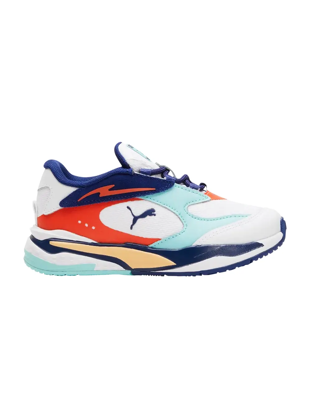 Кроссовки RS-Fast Courtside Little Kid Puma — изображение 1 из 1, белый/синий/синий