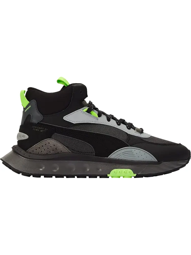 Кроссовки Puma Wmns Wild Rider Mid Black Dark Shadow — изображение 1 из 1, черный