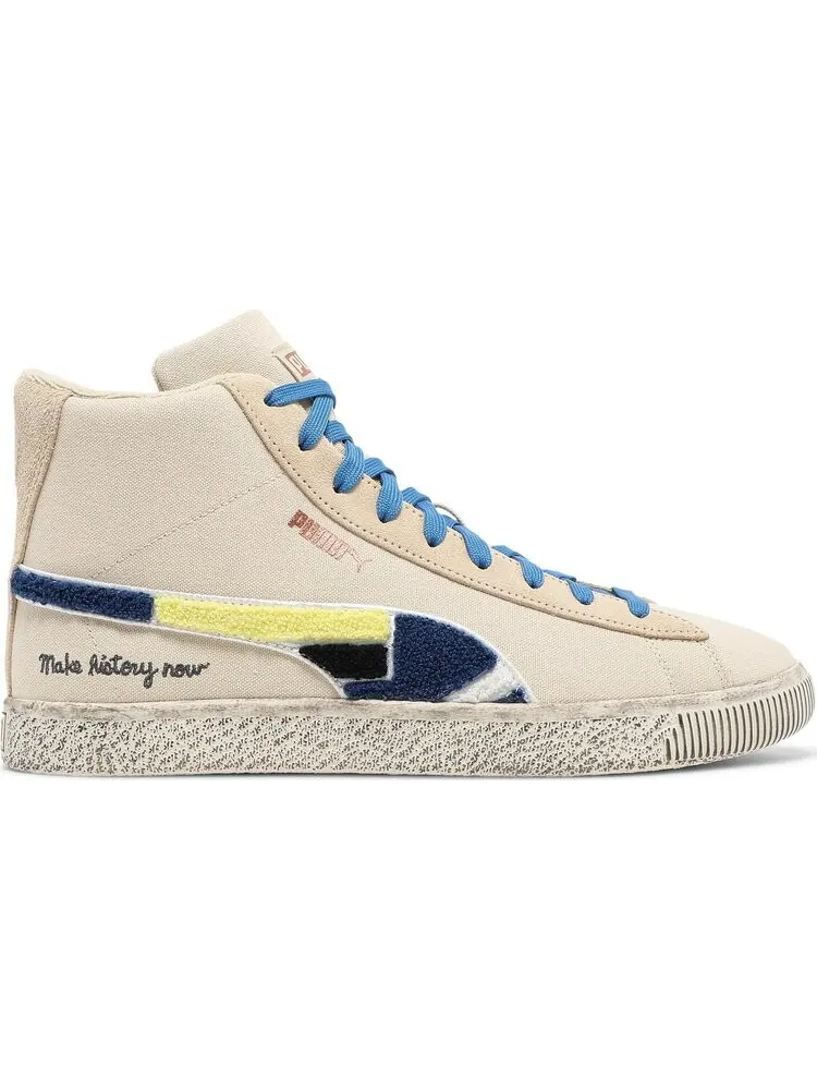 Кроссовки Puma Black Fives x Clyde Mid Creme Brulee — изображение 1 из 8, коричневый