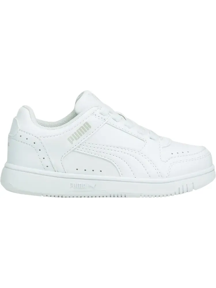 Кроссовки Puma Rebound Joy Low Little Kid White Grey Violet — изображение 1 из 1, белый