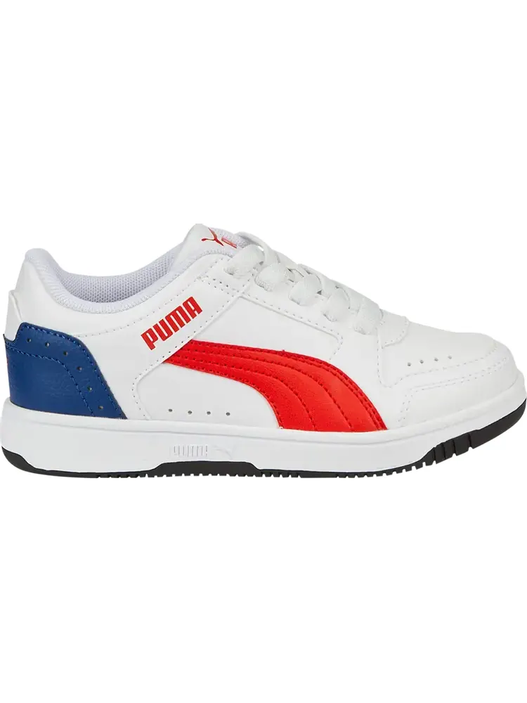 Кроссовки Puma Rebound Joy Low Little Kid White Red Blue — изображение 1 из 1, белый
