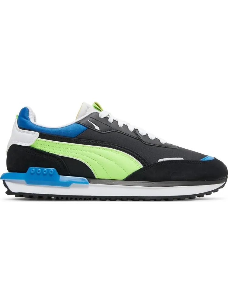 Кроссовки Puma City Rider Electric - Black Green Glare — изображение 1 из 8, черный