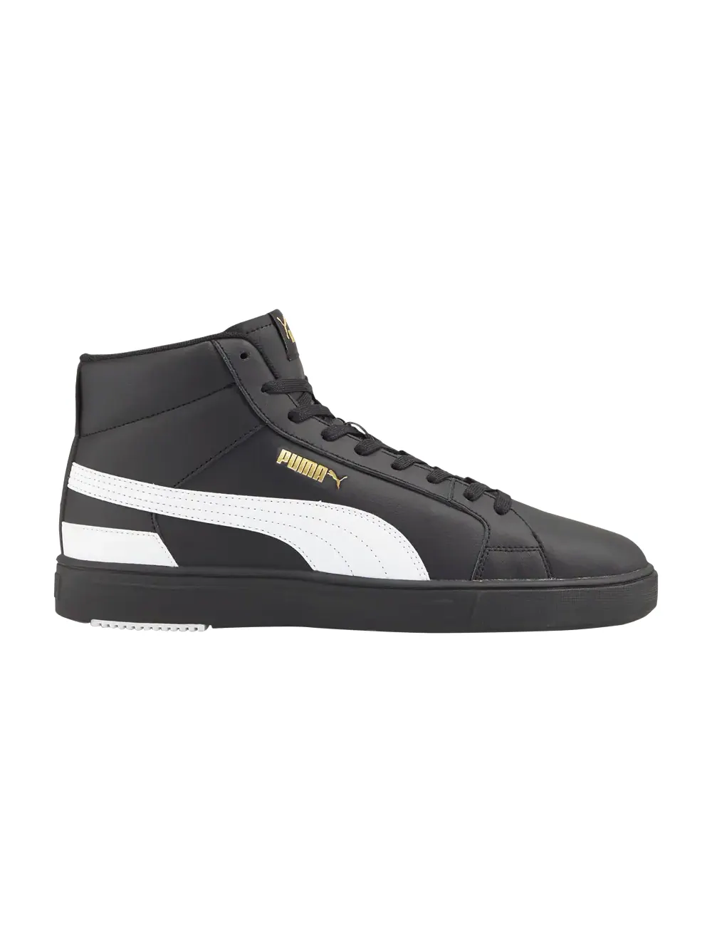 Кроссовки Serve Pro Lite Mid Puma — изображение 1 из 1, черный/белый/золотистый
