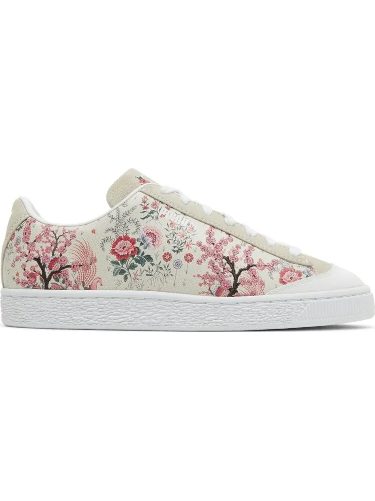 Женские кроссовки Puma Basket Floral x Liberty of London, кремовые — изображение 1 из 8, бежевый