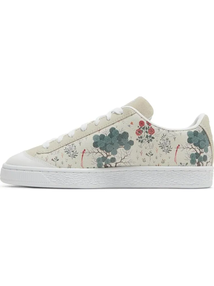 Женские кроссовки Puma Basket Floral x Liberty of London, кремовые — изображение 3 из 8, бежевый