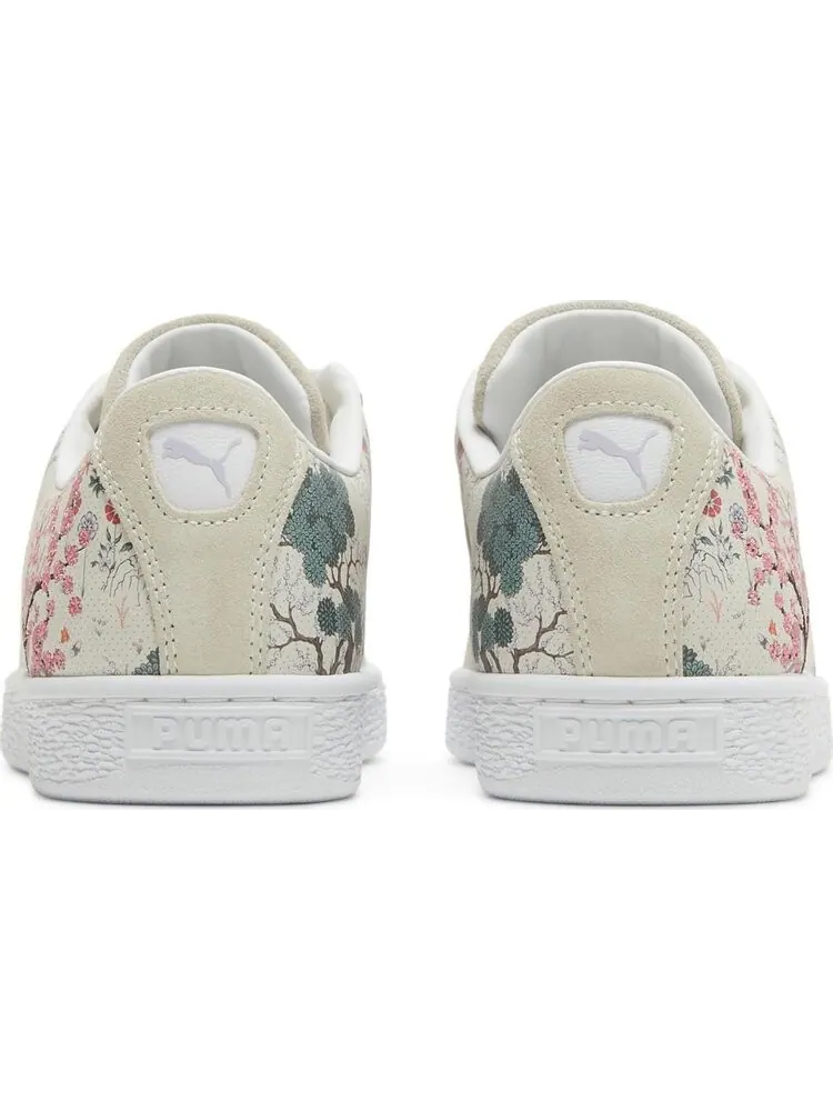 Женские кроссовки Puma Basket Floral x Liberty of London, кремовые — изображение 6 из 8, бежевый