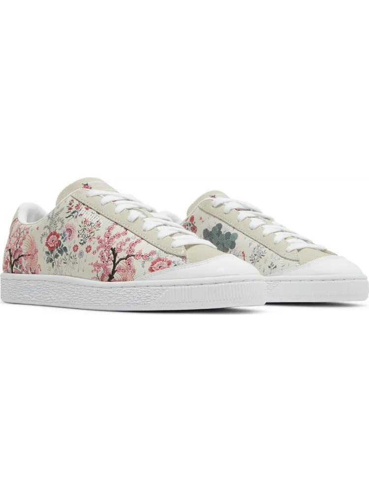 Женские кроссовки Puma Basket Floral x Liberty of London, кремовые — изображение 8 из 8, бежевый