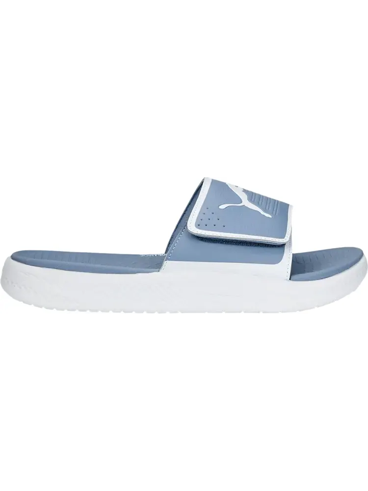 Сандалии Puma Softride Slide Filtered Ash White — изображение 1 из 1, синий