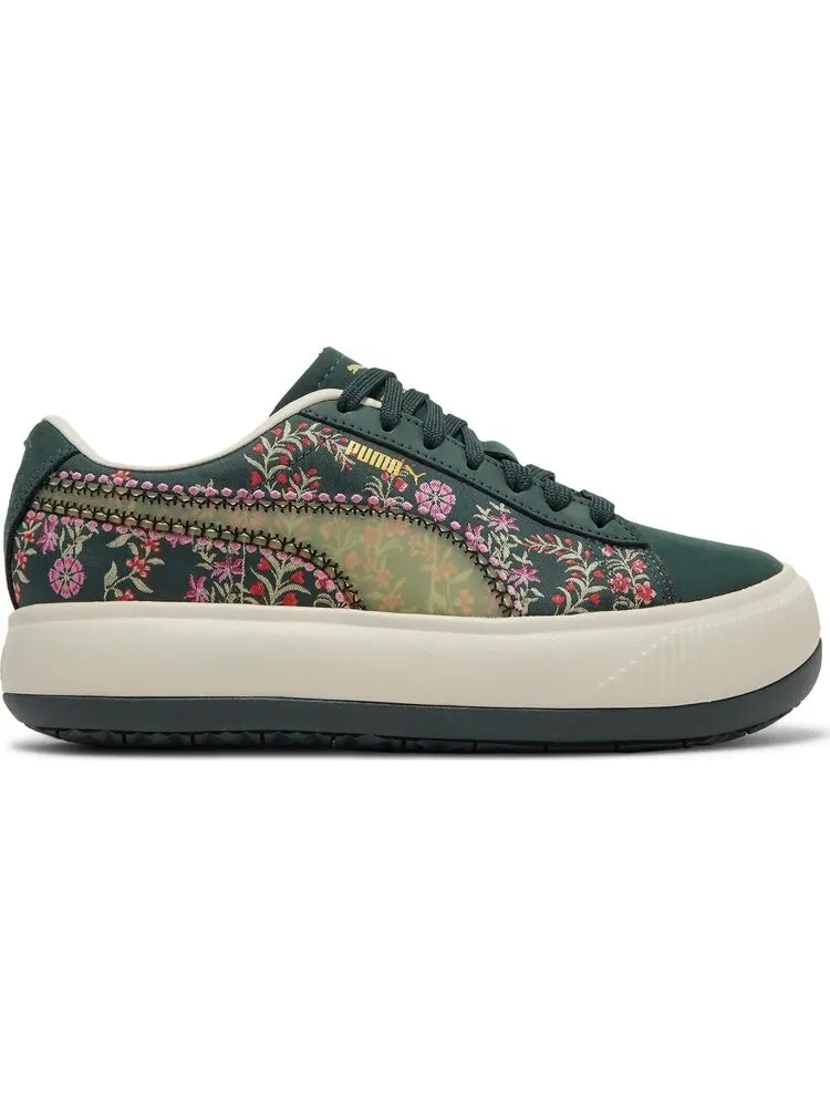 Кроссовки Puma Liberty of London x Wmns Suede Mayu Floral — изображение 1 из 8, зеленый