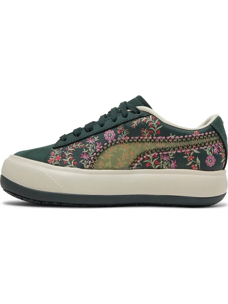 Кроссовки Puma Liberty of London x Wmns Suede Mayu Floral — изображение 3 из 8, зеленый
