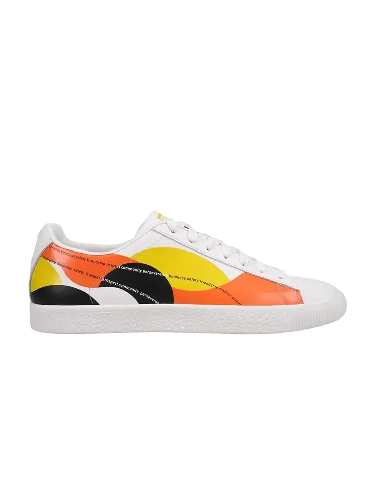 Кроссовки баскетбольные Puma Clyde 59th Street — изображение 1 из 1, белый оранжевый