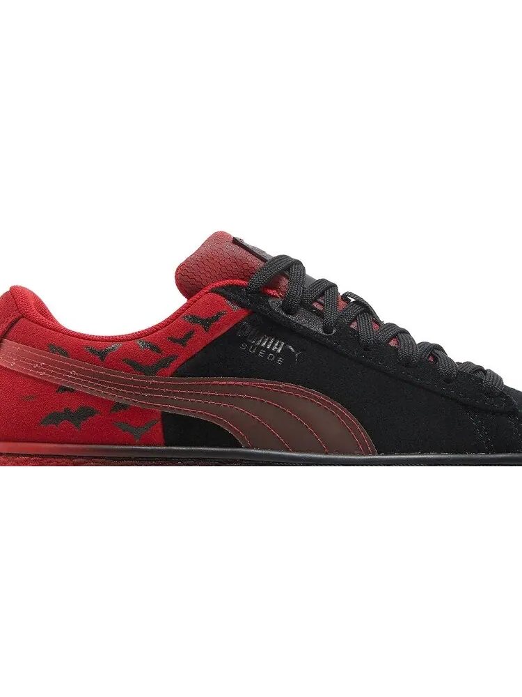 Кроссовки Puma Batman x Suede Classic Big Kid Black Barbados Cherry — изображение 2 из 8, красный