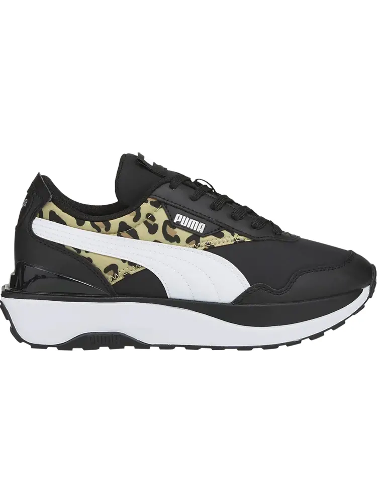 Кроссовки Puma Cruise Rider Jr Summer Roar - Black Pale Khaki Leopard — изображение 1 из 1, черный