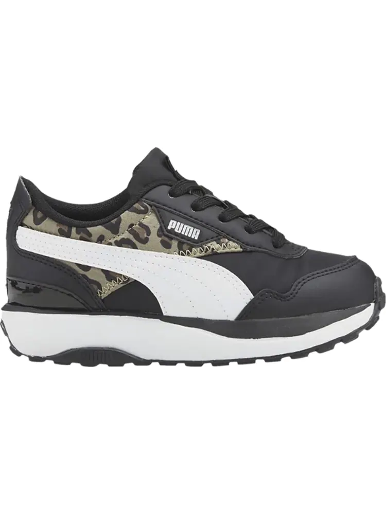 Кроссовки Puma Cruise Rider Infant Summer Roar - Black Pale Khaki Leopard — изображение 1 из 1, черный