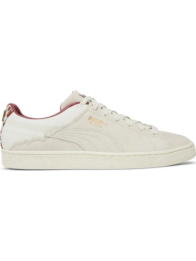 Кроссовки Puma Suede and Chill Marshmallow Team Gold — изображение 1 из 8, белый