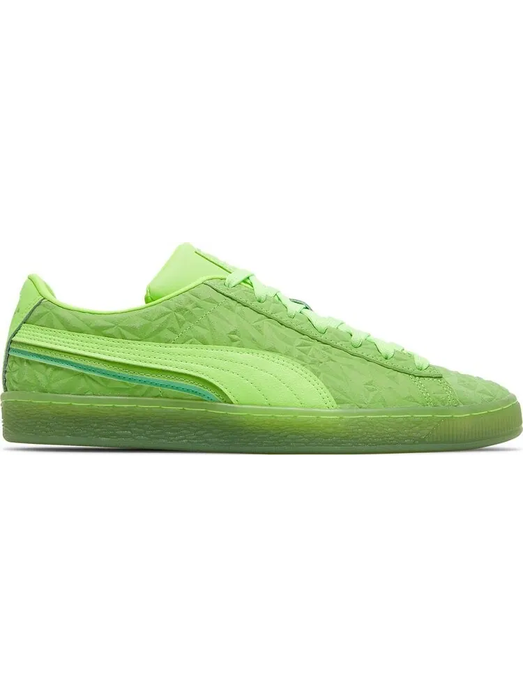 Кроссовки Puma Suede Triplex Mono Quake - Green Glare — изображение 1 из 8, зеленый