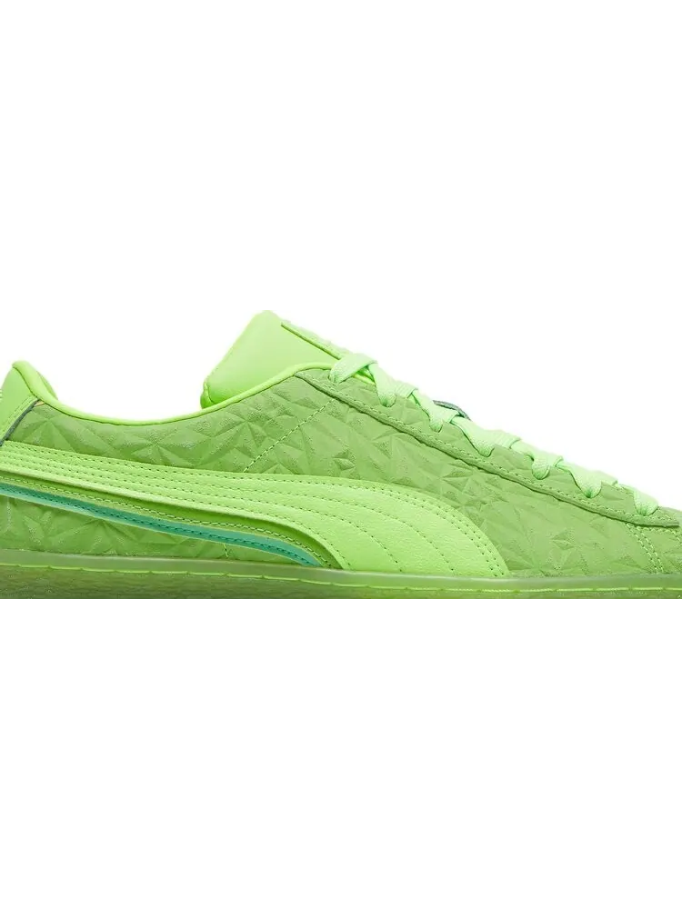 Кроссовки Puma Suede Triplex Mono Quake - Green Glare — изображение 2 из 8, зеленый
