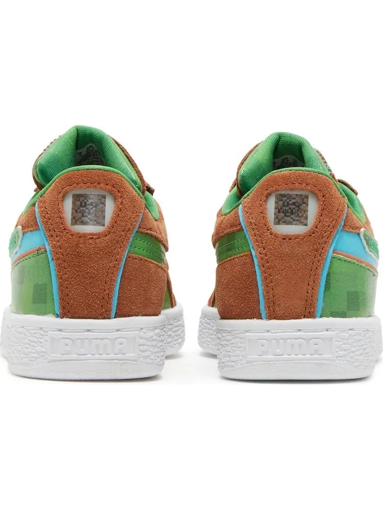 Кроссовки Puma Minecraft x Suede Jr Grass Block — изображение 6 из 8, коричневый