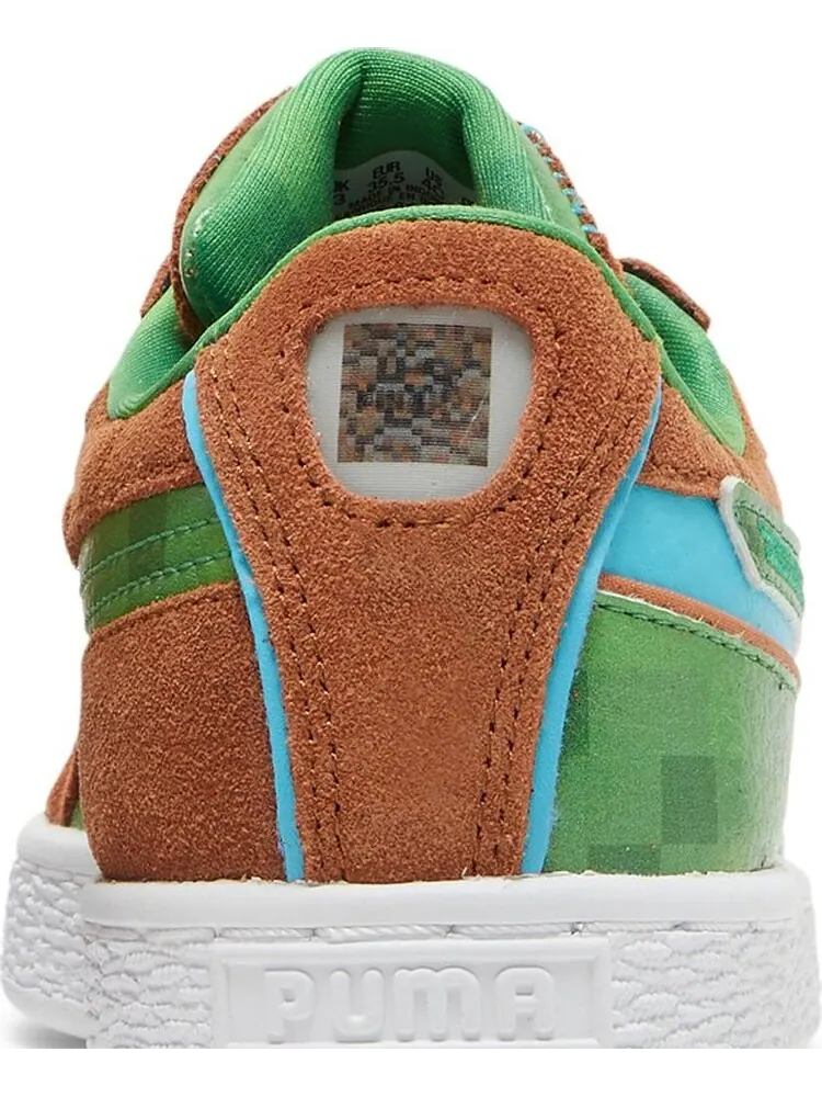Кроссовки Puma Minecraft x Suede Jr Grass Block — изображение 7 из 8, коричневый