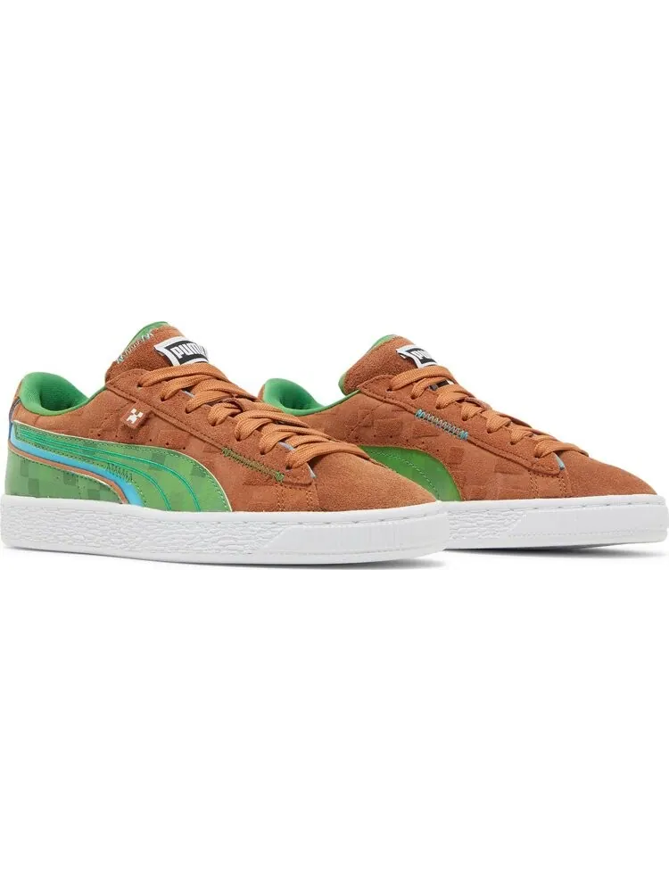 Кроссовки Puma Minecraft x Suede Jr Grass Block — изображение 8 из 8, коричневый