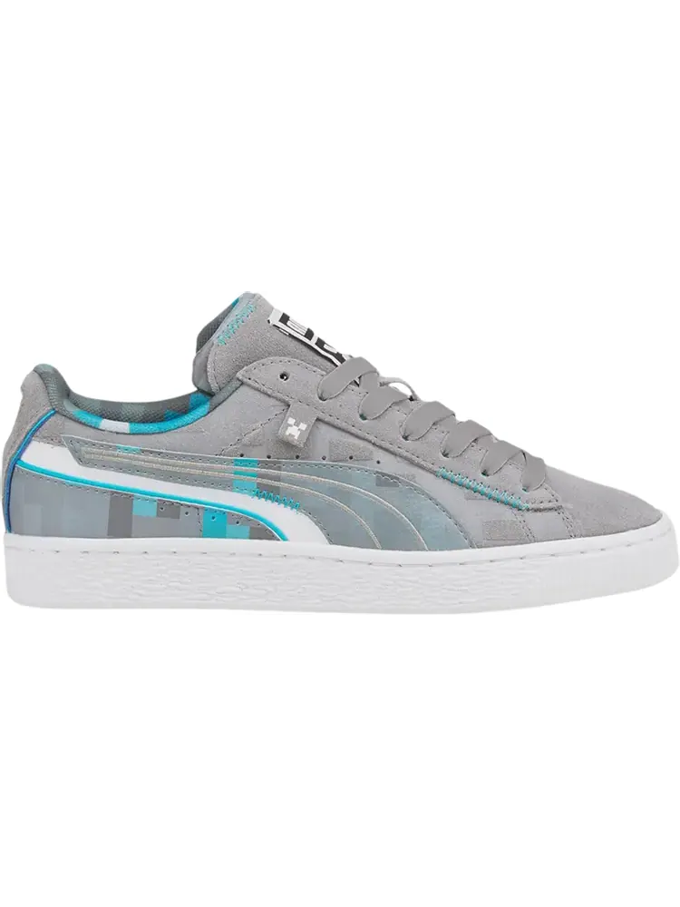 Кроссовки Puma Minecraft x Suede Jr Diamond Block — изображение 1 из 1, серый