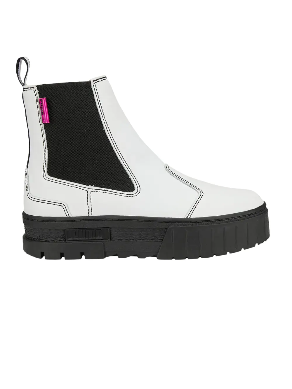 Кроссовки Wmns Mayze Pop Chelsea Boot Puma — изображение 1 из 1, белый/черный