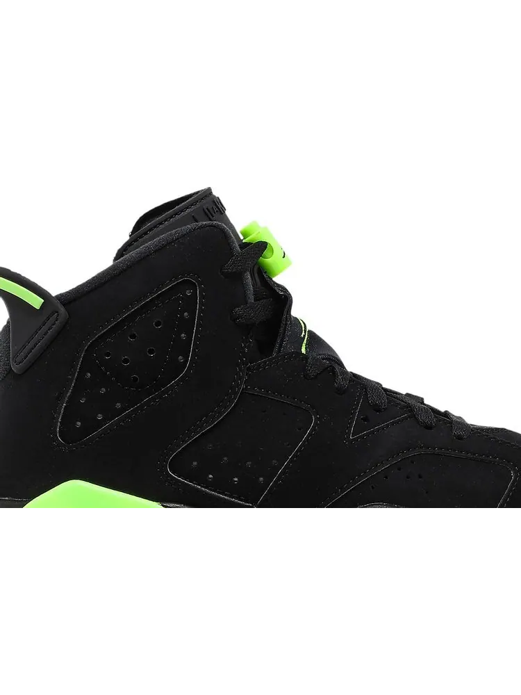 Кроссовки Air Jordan 6 Retro GS Electric Green — изображение 2 из 8, черный